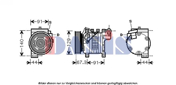 AKS DASIS Компрессор, кондиционер 850255N